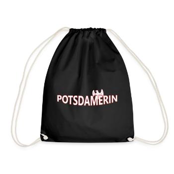 Potsdamer - Drawstring Bag - black - Front
