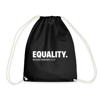 Equality - Turnbeutel - Schwarz - Vorne
