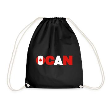 Canada - Drawstring Bag - black - Front