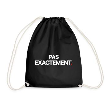 Pas exactement - Sac de sport léger - noir - Devant