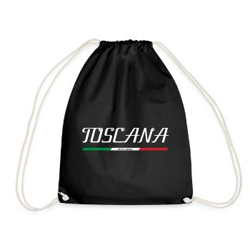 TOSKANA TOSCANA ITALIEN ITALIA URLAUB INSEL (w) - Turnbeutel - Schwarz - Vorne