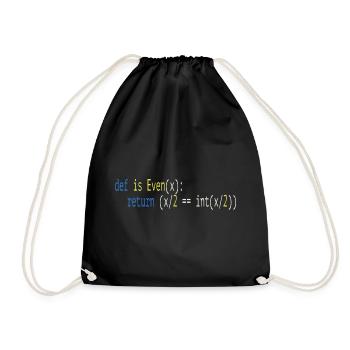 Programmer Humor - Drawstring Bag - black - Front