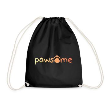 Pawsome Patte de chien Patte Icône Logo Couleurs de l’icône - Sac de sport léger - noir - Devant