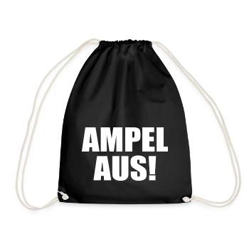 Ampel aus - Turnbeutel - Schwarz - Vorne