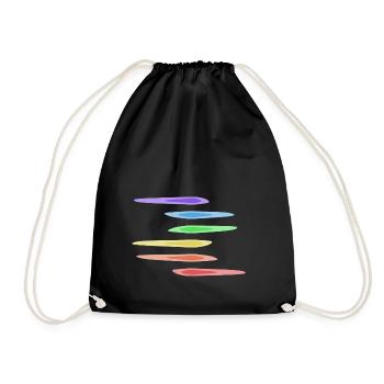 Rainbow Creative Art - Drawstring Bag - black - Front