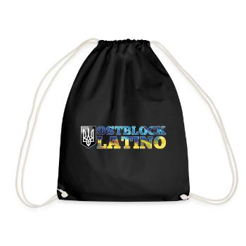 Ostblock Latino Ukrainer Ukraine Geschenk - Turnbeutel - Schwarz - Vorne