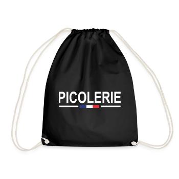 National Drink Humor Aperitif Gendarmerie Gendarme - Drawstring Bag - black - Front
