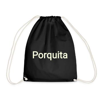 Porquita - Drawstring Bag - black - Front