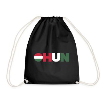 Ungarn - Turnbeutel - Schwarz - Vorne
