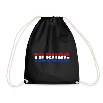 Tilburg, Netherlands - Drawstring Bag - black - Front