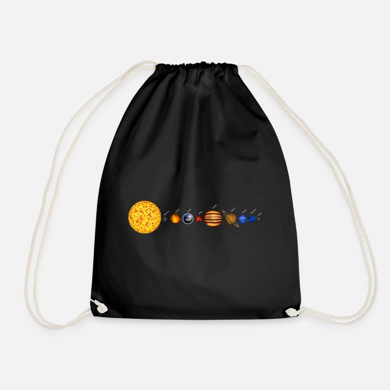Solar System - Turnbeutel - Schwarz