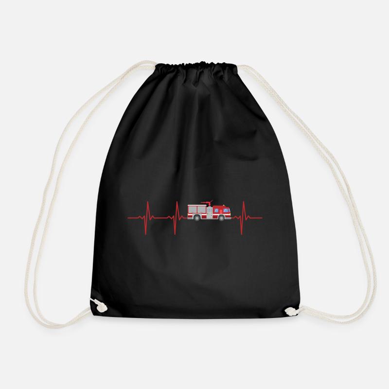 Pompier Heartbeat pompier - Sac de sport léger - noir