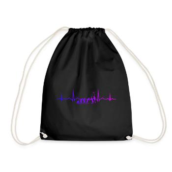Herren Paddle Tennis Paddeltennis Paddle Racket - Turnbeutel - Schwarz - Vorne
