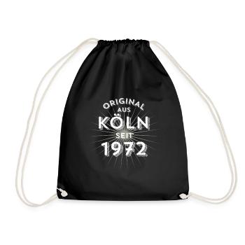 Original aus Köln seit 1972! - Turnbeutel - Schwarz - Vorne