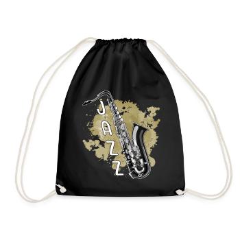 jazz - Drawstring Bag - black - Front