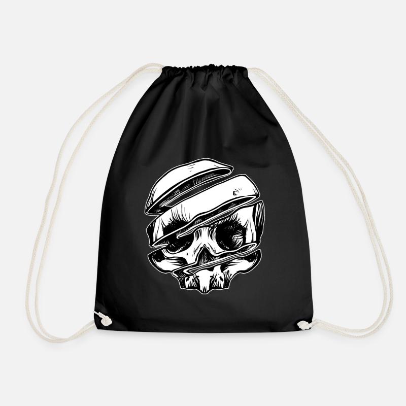 Tranche de crâne - Sac de sport léger - noir