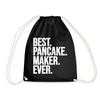 Best pancake maker - Drawstring Bag - black - Front