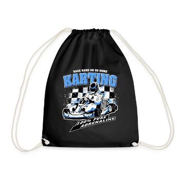 GoKart - Karting - Kart - Go Kart - Sac de sport léger - noir - Devant