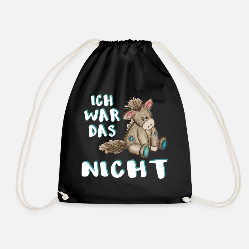 Süßer Esel, ich war das nicht Esel - Turnbeutel - Schwarz