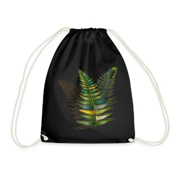 filigranes Trio de fougères de couleurs vives délicates - Sac de sport léger - noir - Devant