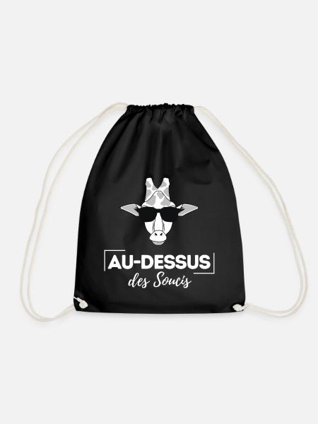 Au dessus des soucis - Sac de sport léger - noir