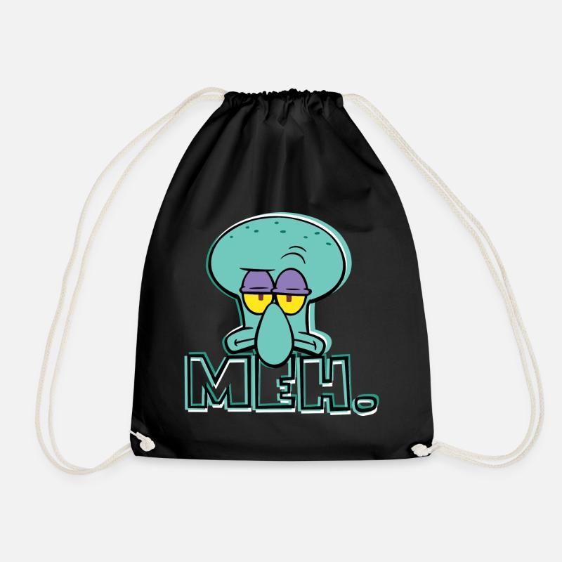 Bob l'Éponge Spongebob Carlo Tantacule - Sac de sport léger - noir