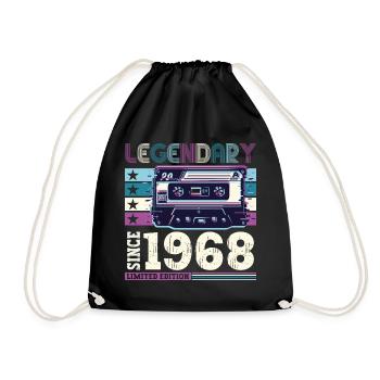 Légendaire 1968 54th Birthday Gift Hommes - Fun - Sac de sport léger - noir - Devant