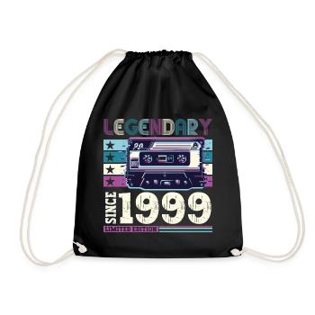 Legendary 1999 23rd Birthday Gift Men - Fun - Drawstring Bag - black - Front