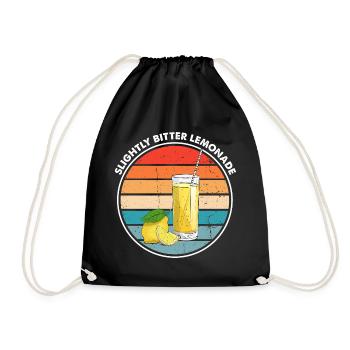 Lemon Design Lemonades Stand Boss Vente de citron - Sac de sport léger - noir - Devant