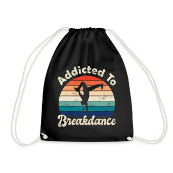 Breakdancing - Drawstring Bag - black - Front