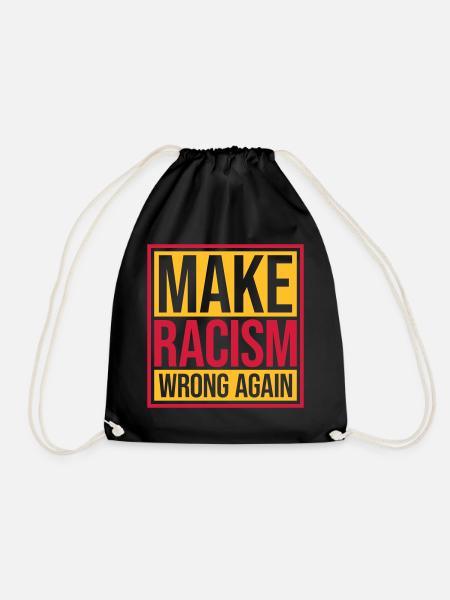 make racism wrong again - Turnbeutel - Schwarz