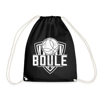 Boule boule boules pour bouler pétanque - Sac de sport léger - noir - Devant