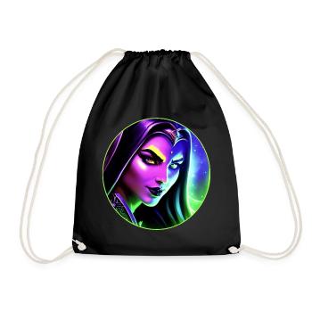 Wow Night Elf Mage - Drawstring Bag - black - Front