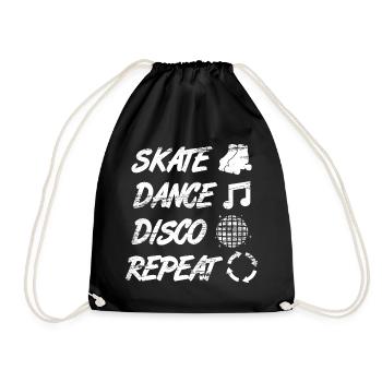 Discothèque de patin à roulettes - Sac de sport léger - noir - Devant