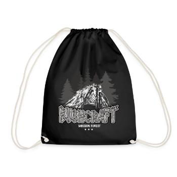 Abri extérieur de survie Bushcraft Adventure - Sac de sport léger - noir - Devant