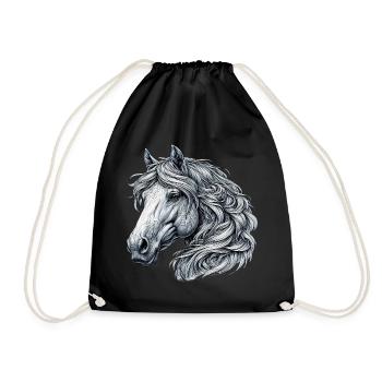 Cheval - Sac de sport léger - noir - Devant