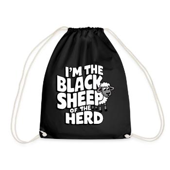 Sheep Sheep Farmer Lamb Farmer - Drawstring Bag - black - Front