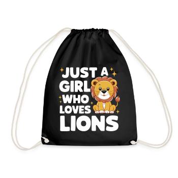 Lion Lion Animal Africa - Drawstring Bag - black - Front