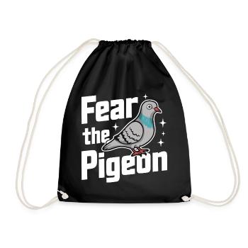 Pigeon Pigeons Animal Oiseau - Sac de sport léger - noir - Devant