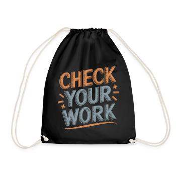 Mathematics made easy - Drawstring Bag - black - Front