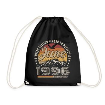 Juin 1996 Cadeau 29e Anniversaire juin 1996 Retro - Sac de sport léger - noir - Devant