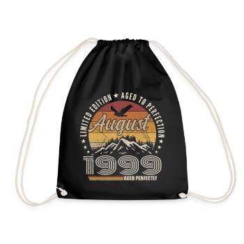 Août 1999 Retro Anniversaire août 1999 August 1999 - Sac de sport léger - noir - Devant
