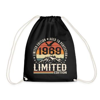 Cadeau Anniversaire 1969 - Vintage 1969 Rétro 1969 - Sac de sport léger - noir - Devant