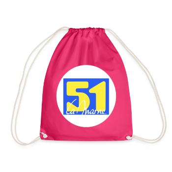 Logo emblématique de La Marne en couleurs vives - Sac de sport léger - fuchsia - Devant