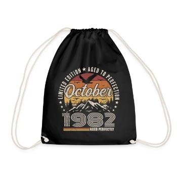 Octobre 1992 Cadeau Anniversaire - Octobre 1992 - Sac de sport léger - noir - Devant