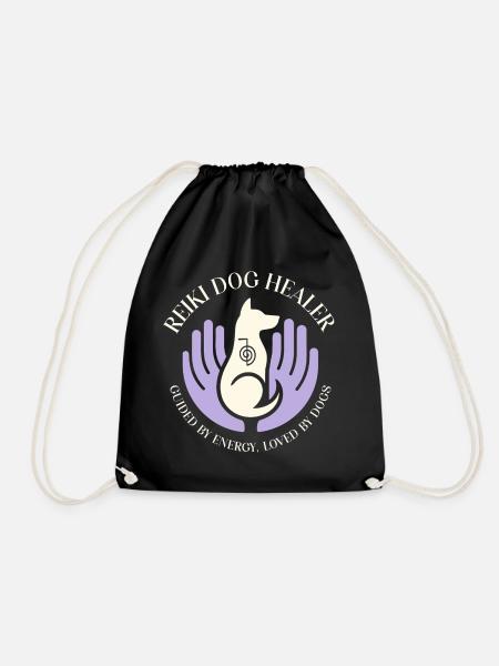 Energie Choku Symbol Reiki Hund - Turnbeutel - Schwarz