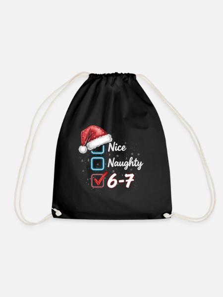 Nice Naughty 6-7 - Turnbeutel - Schwarz