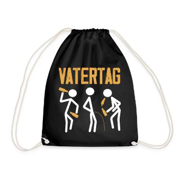 Drôle de cadeau de fête des pères papa bière - Sac de sport léger - noir - Devant