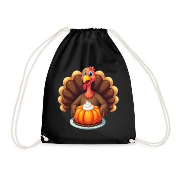 Thanksgiving Drôle Dinde de Thanksgiving - Sac de sport léger - noir - Devant