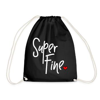 Super gut für heißere Mama-Hotgirls - Turnbeutel - Schwarz - Vorne